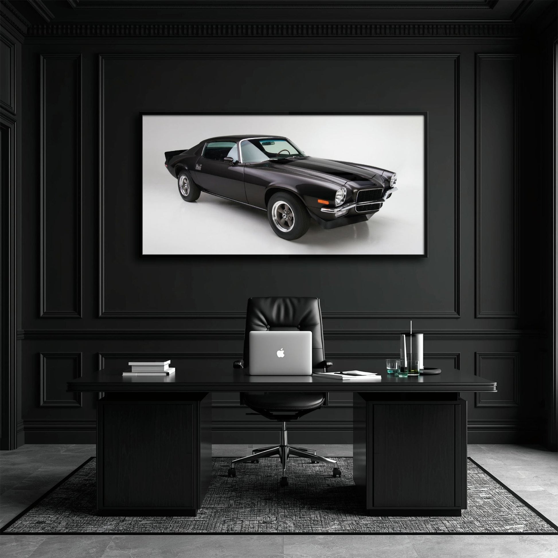 Chevrolet Camaro Retro Wall Art – Vintage Car Canvas Print Cars