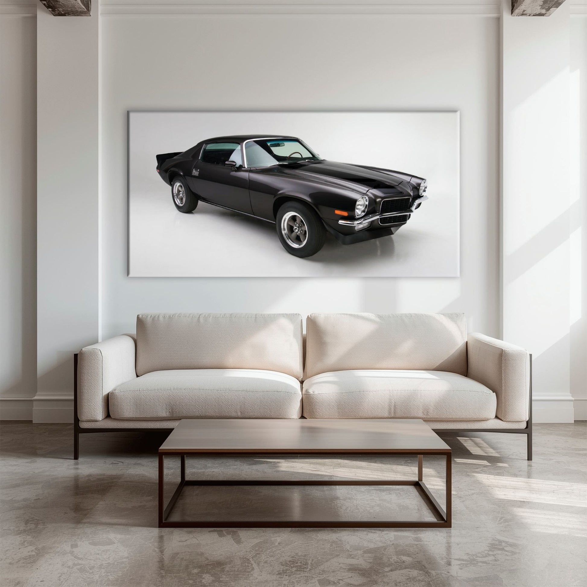 Chevrolet Camaro Retro Wall Art – Vintage Car Canvas Print Cars