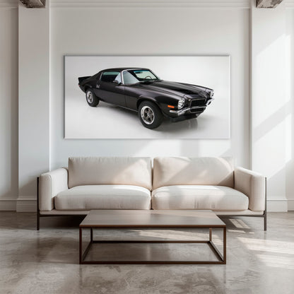 Chevrolet Camaro Retro Wall Art – Vintage Car Canvas Print Cars