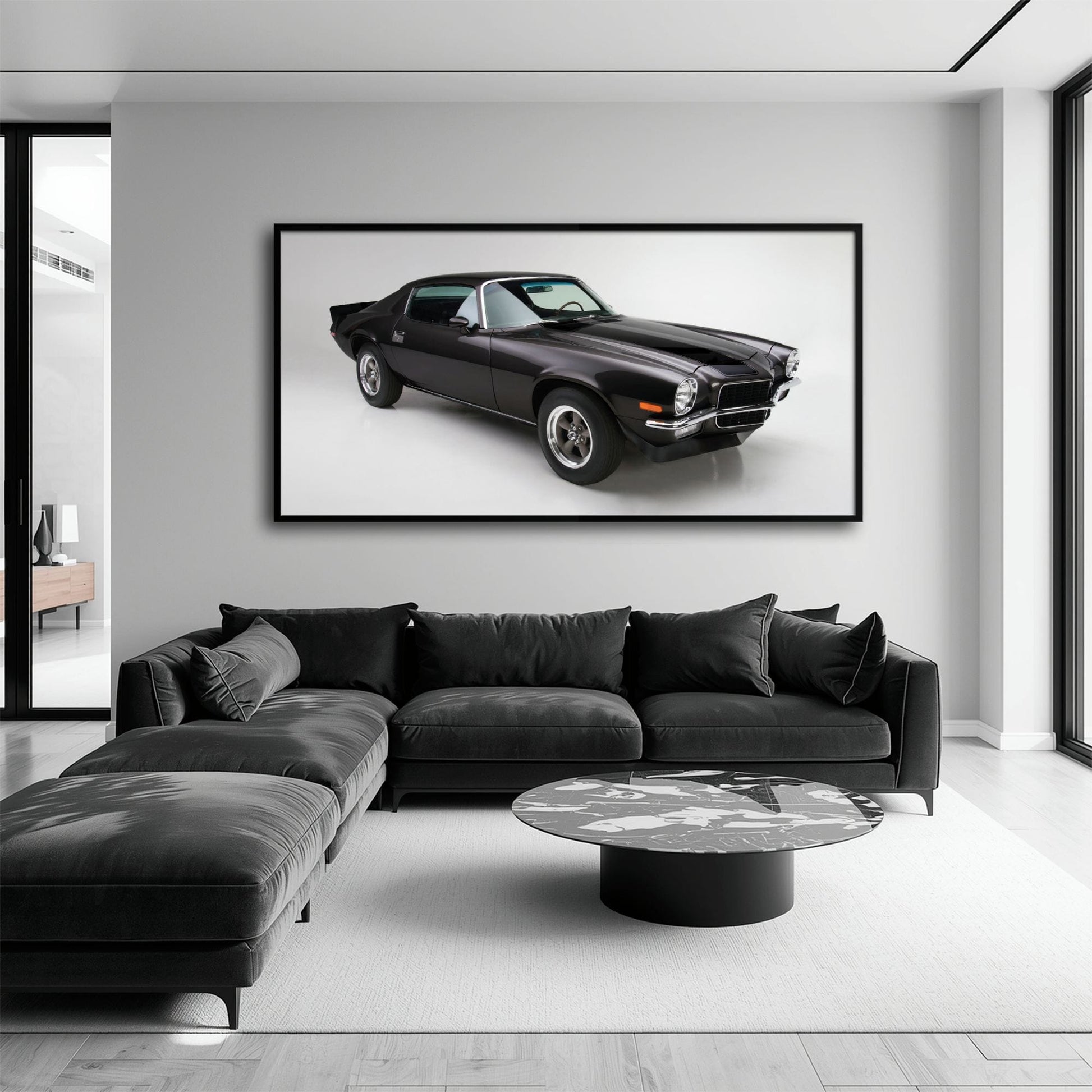 Chevrolet Camaro Retro Wall Art – Vintage Car Canvas Print Cars