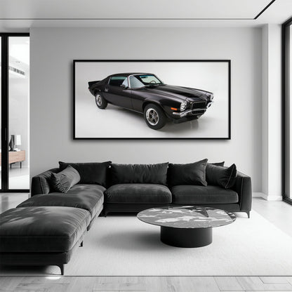Chevrolet Camaro Retro Wall Art – Vintage Car Canvas Print Cars