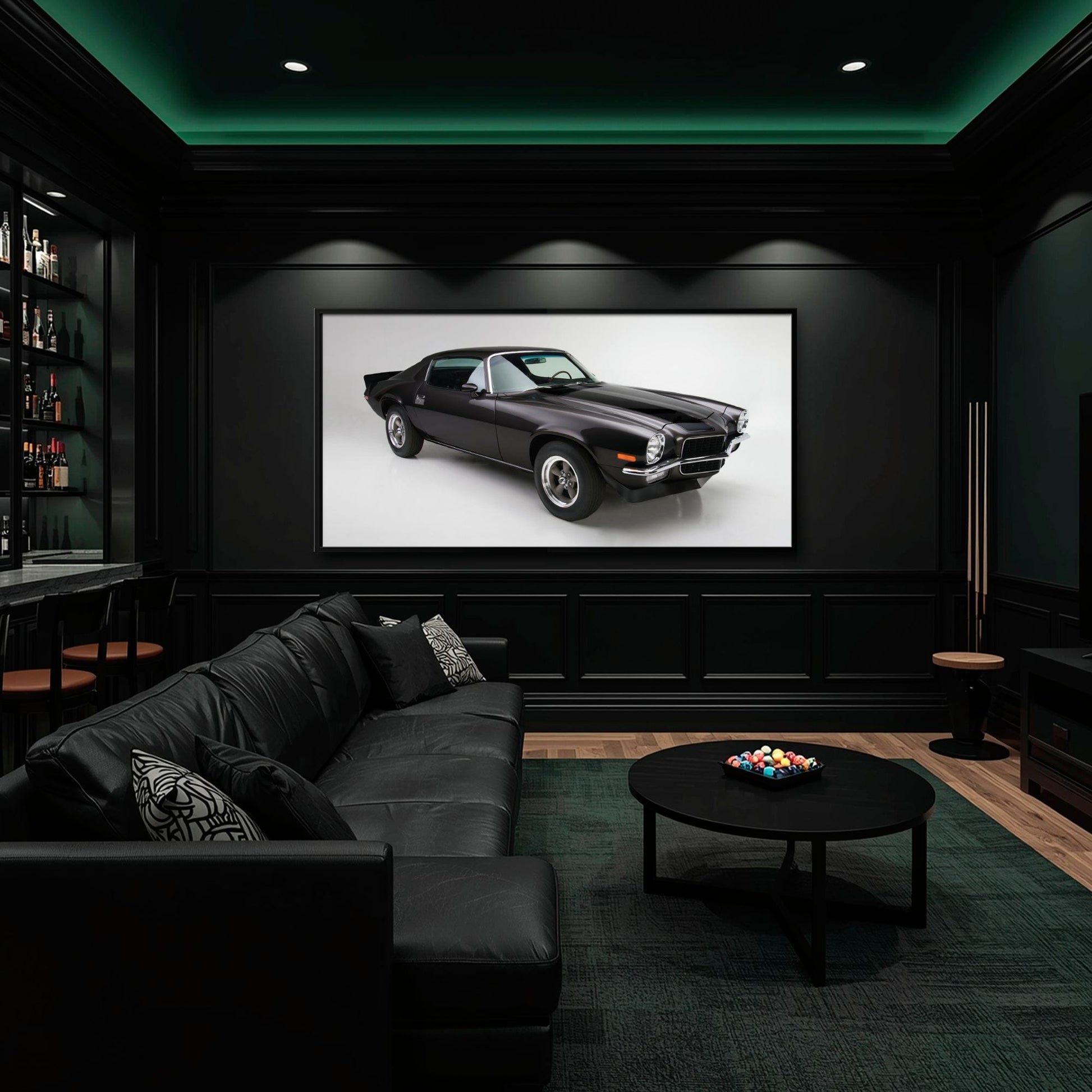 Chevrolet Camaro Retro Wall Art – Vintage Car Canvas Print Cars