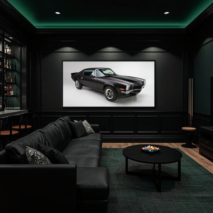 Chevrolet Camaro Retro Wall Art – Vintage Car Canvas Print Cars
