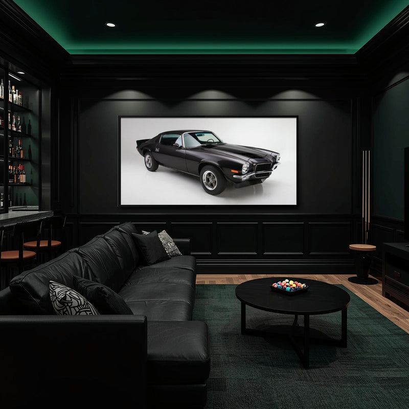 Chevrolet Camaro Retro Wall Art – Vintage Car Canvas Print Cars