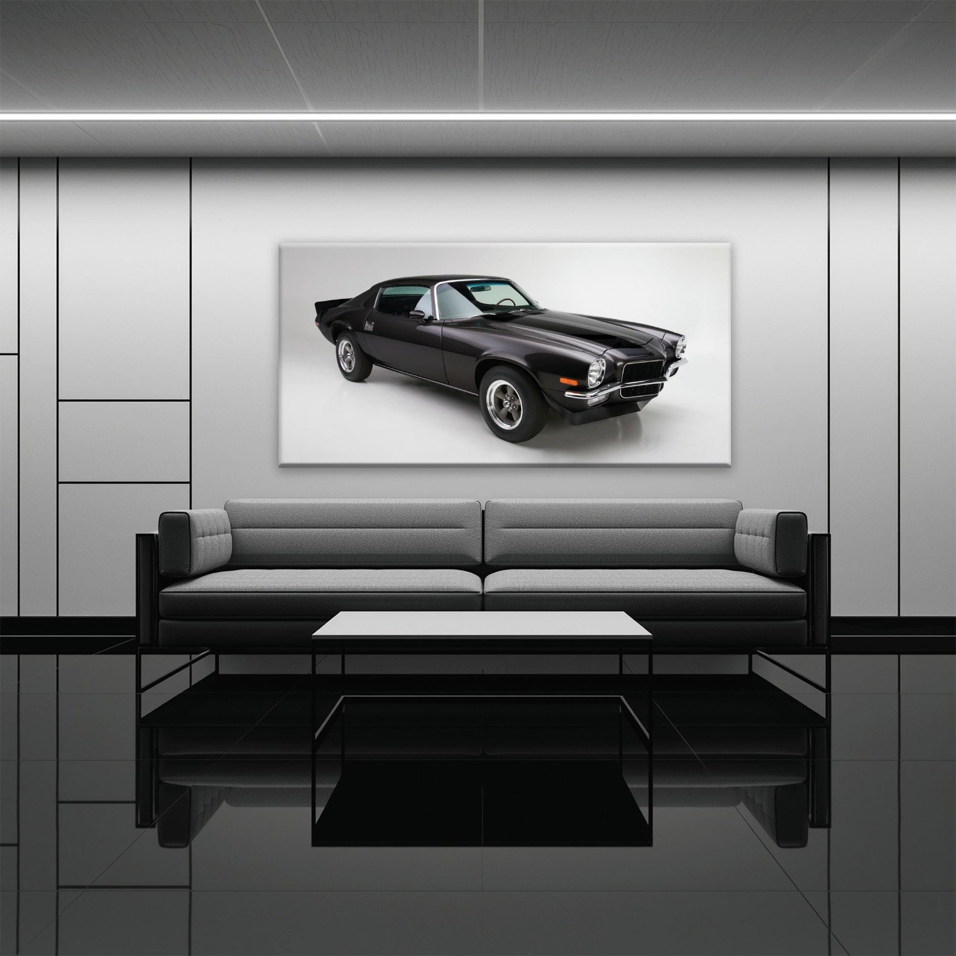 Chevrolet Camaro Retro Wall Art – Vintage Car Canvas Print Cars