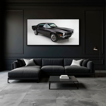 Chevrolet Camaro Retro Wall Art – Vintage Car Canvas Print Cars