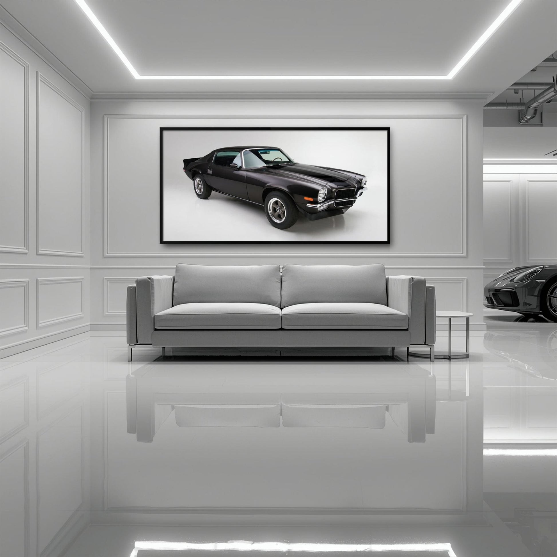 Chevrolet Camaro Retro Wall Art – Vintage Car Canvas Print Cars