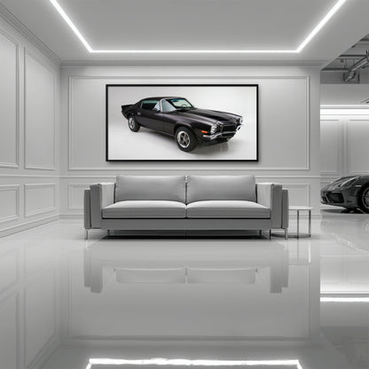 Chevrolet Camaro Retro Wall Art – Vintage Car Canvas Print Cars