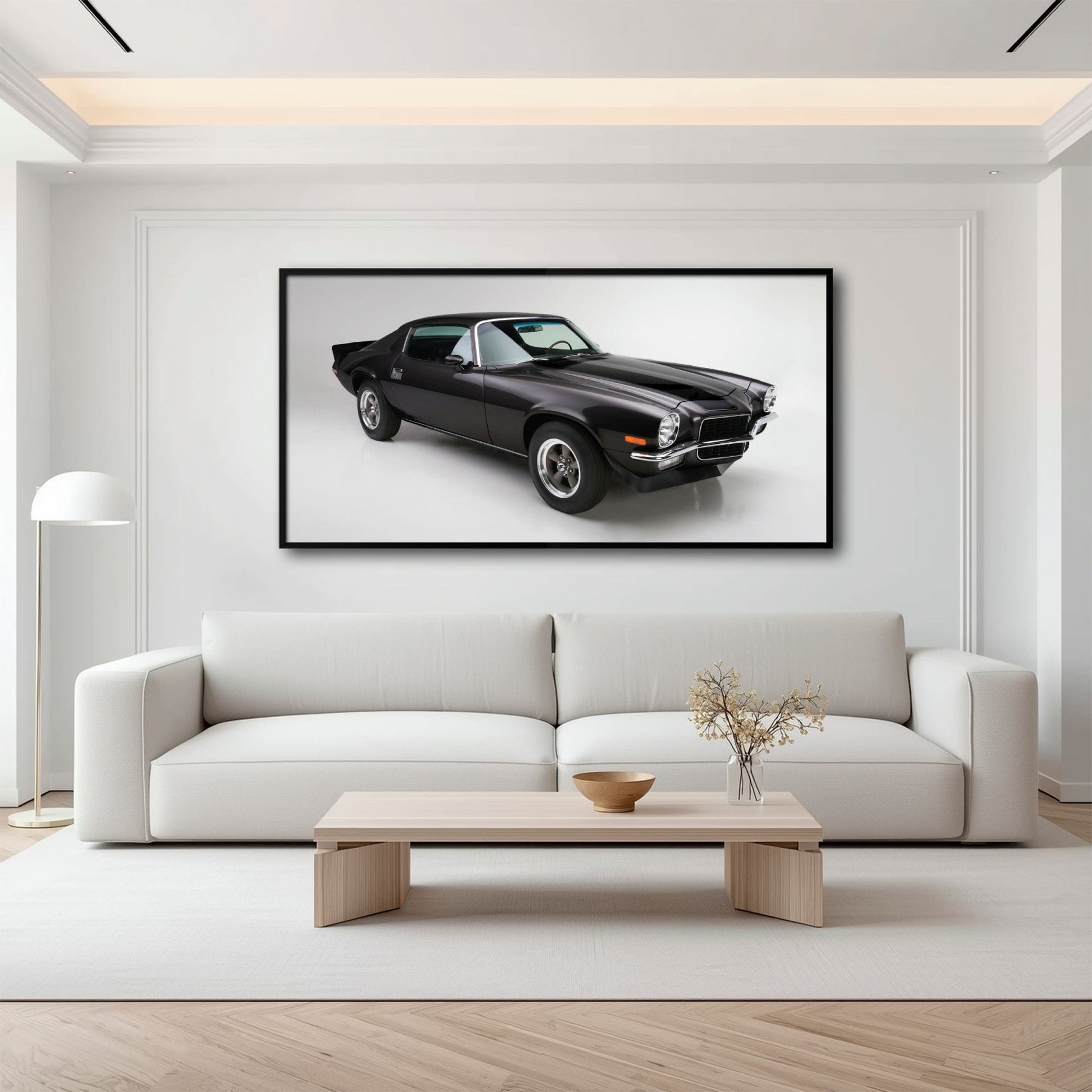 Chevrolet Camaro Retro Wall Art – Vintage Car Canvas Print Cars