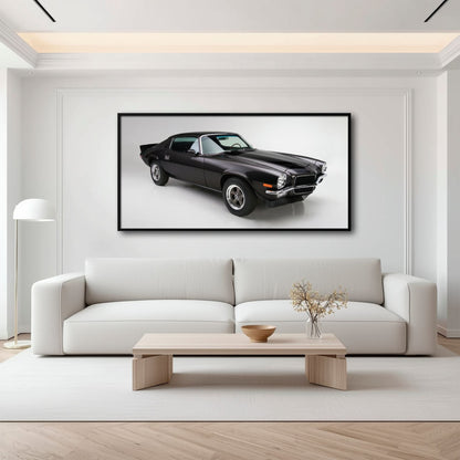 Chevrolet Camaro Retro Wall Art – Vintage Car Canvas Print Cars
