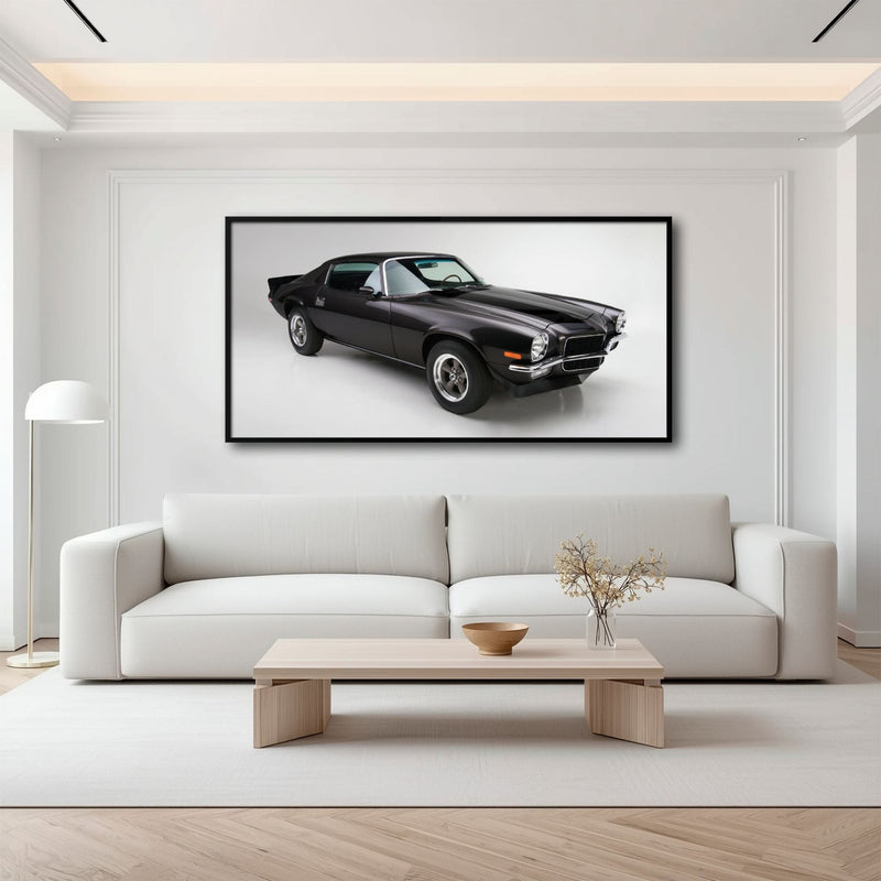 Chevrolet Camaro Retro Wall Art – Vintage Car Canvas Print Cars