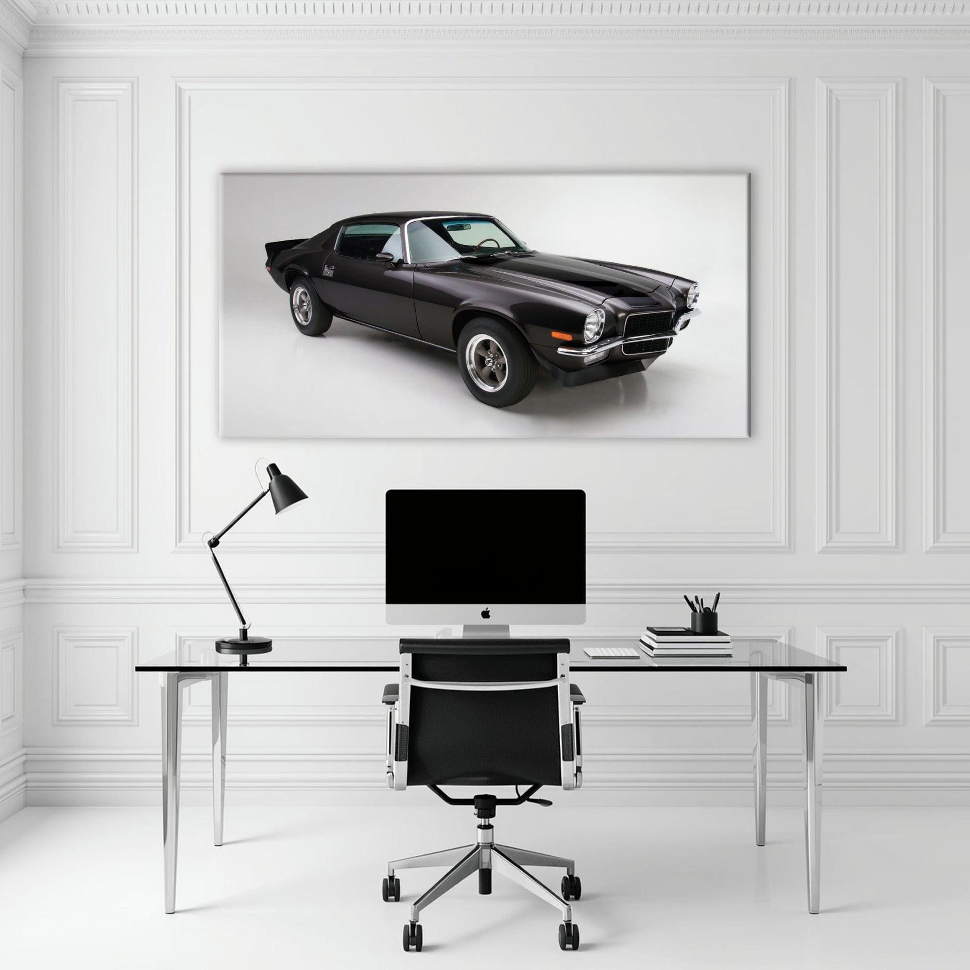 Chevrolet Camaro Retro Wall Art – Vintage Car Canvas Print Cars
