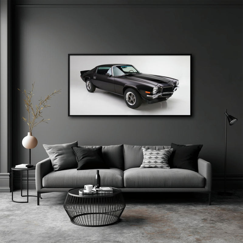 Chevrolet Camaro Retro Wall Art – Vintage Car Canvas Print Cars