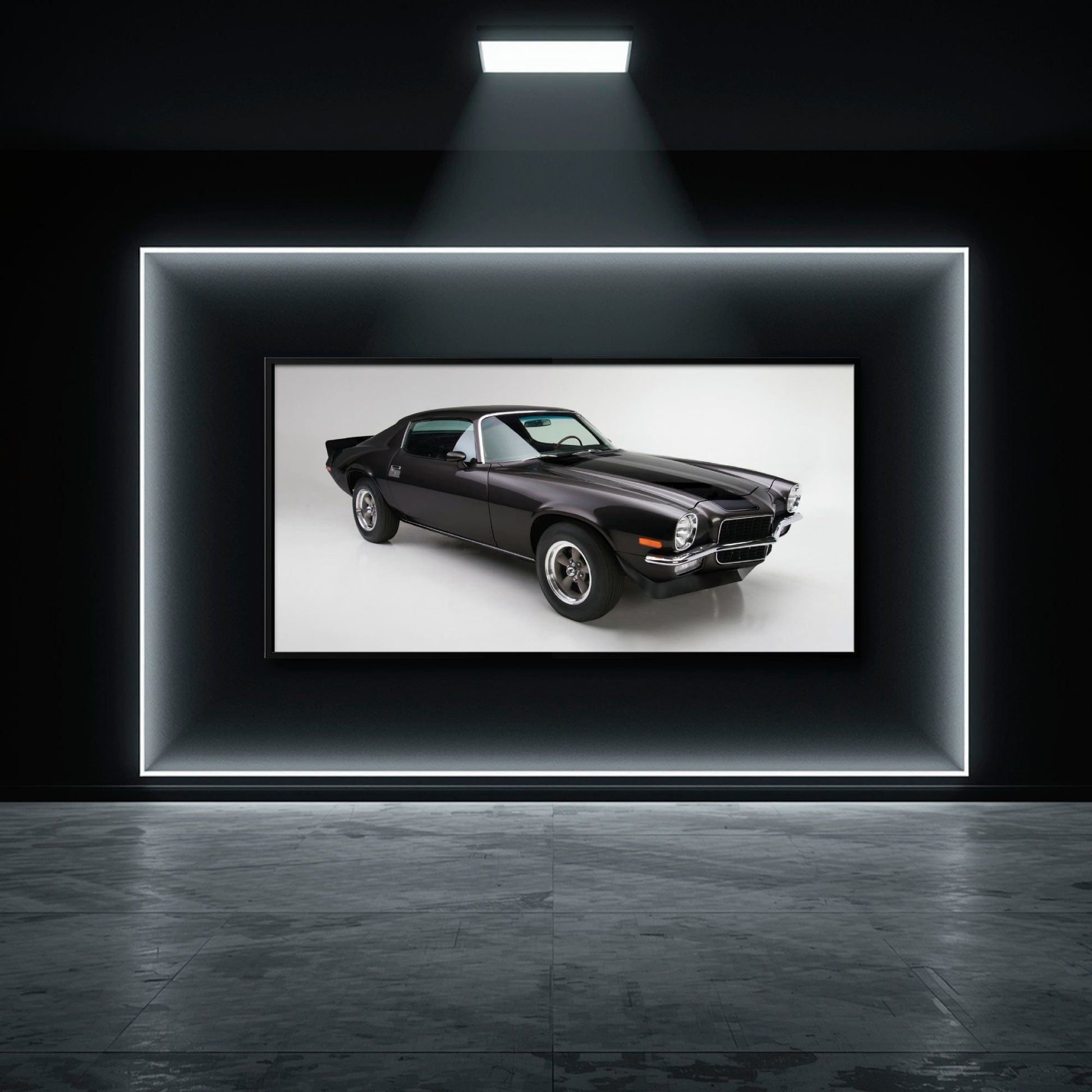 Chevrolet Camaro Retro Wall Art – Vintage Car Canvas Print Cars