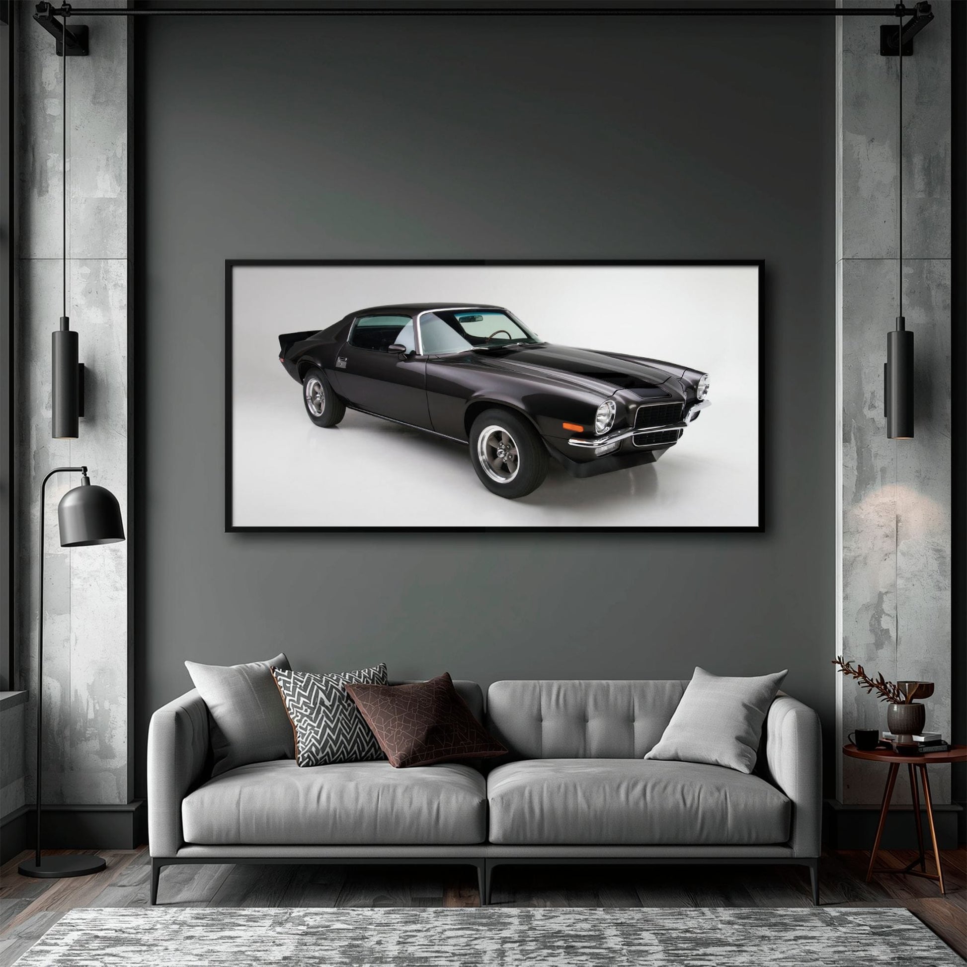 Chevrolet Camaro Retro Wall Art – Vintage Car Canvas Print Cars