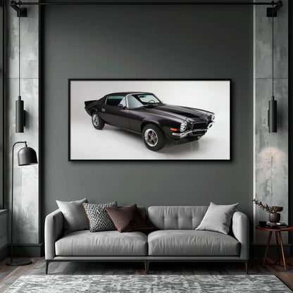 Chevrolet Camaro Retro Wall Art – Vintage Car Canvas Print Cars