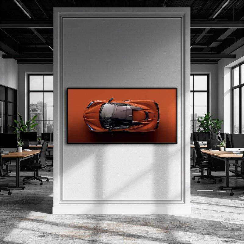 Chevrolet Corvette C8 Stingray Wall Art – Red Supercar Canvas Print Cars