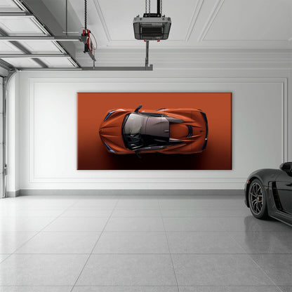 Chevrolet Corvette C8 Stingray Wall Art – Red Supercar Canvas Print Cars