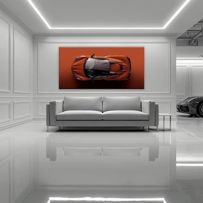 Chevrolet Corvette C8 Stingray Wall Art – Red Supercar Canvas Print Cars