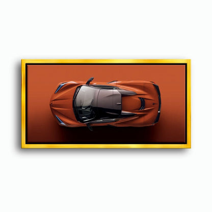 Chevrolet Corvette C8 Stingray Wall Art – Red Supercar Canvas Print Cars