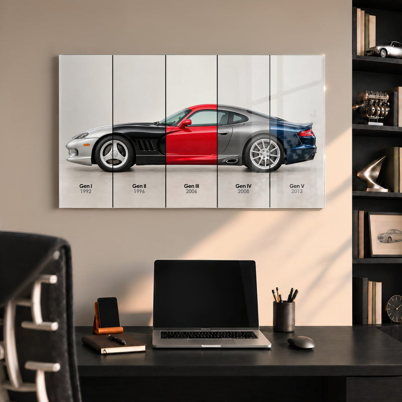 Dodge Viper Evolution Poster & Canvas Wall Art | Caveson Cars