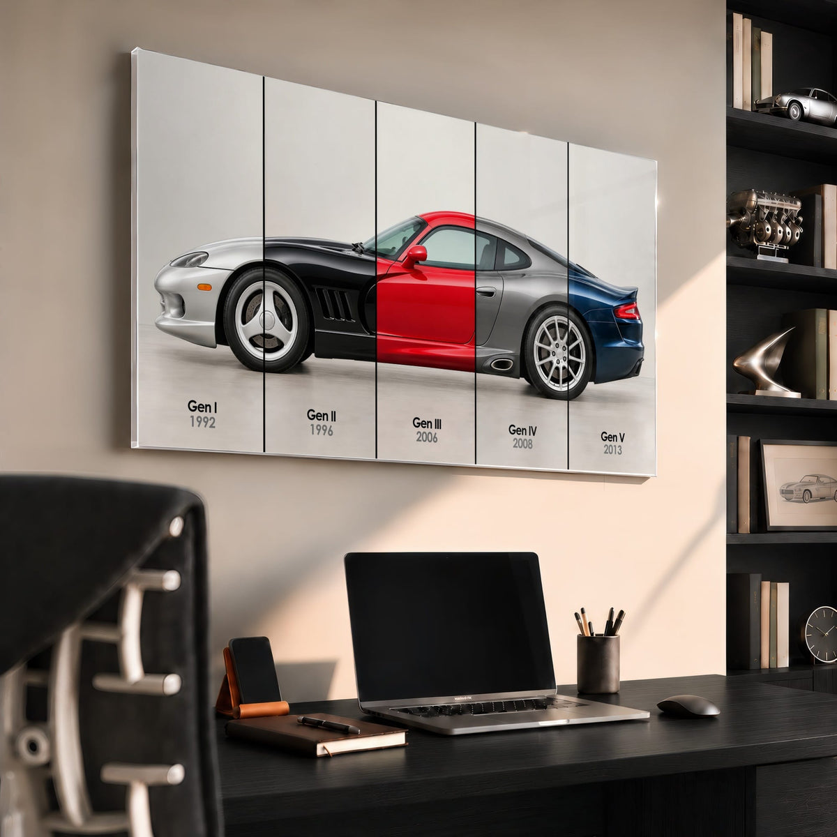 Dodge Viper Evolution Poster & Canvas Wall Art | Caveson Cars