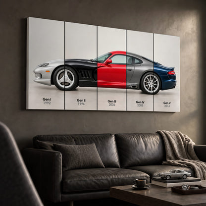 Dodge Viper Evolution Poster & Canvas Wall Art | Caveson Cars