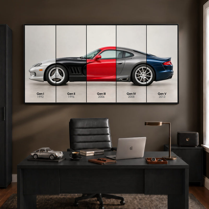 Dodge Viper Evolution Poster & Canvas Wall Art | Caveson Cars