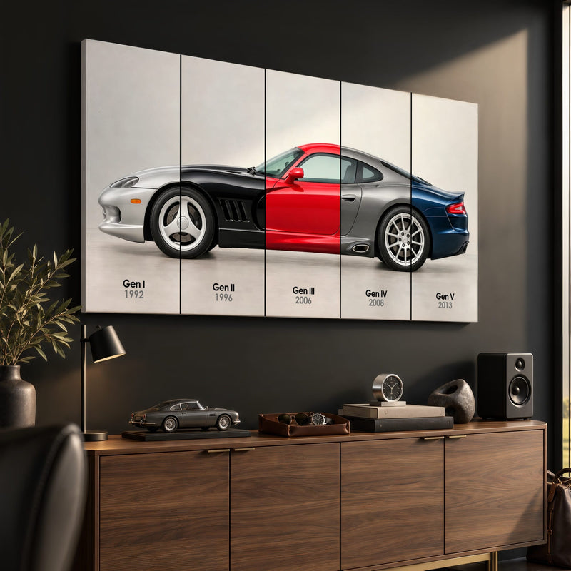 Dodge Viper Evolution Poster & Canvas Wall Art | Caveson Cars