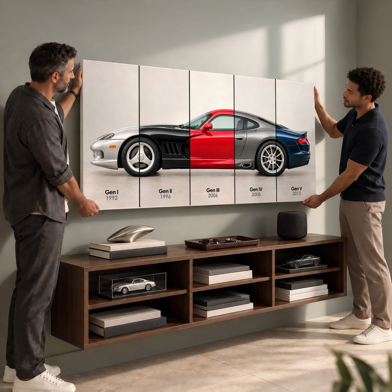 Dodge Viper Evolution Poster & Canvas Wall Art | Caveson Cars