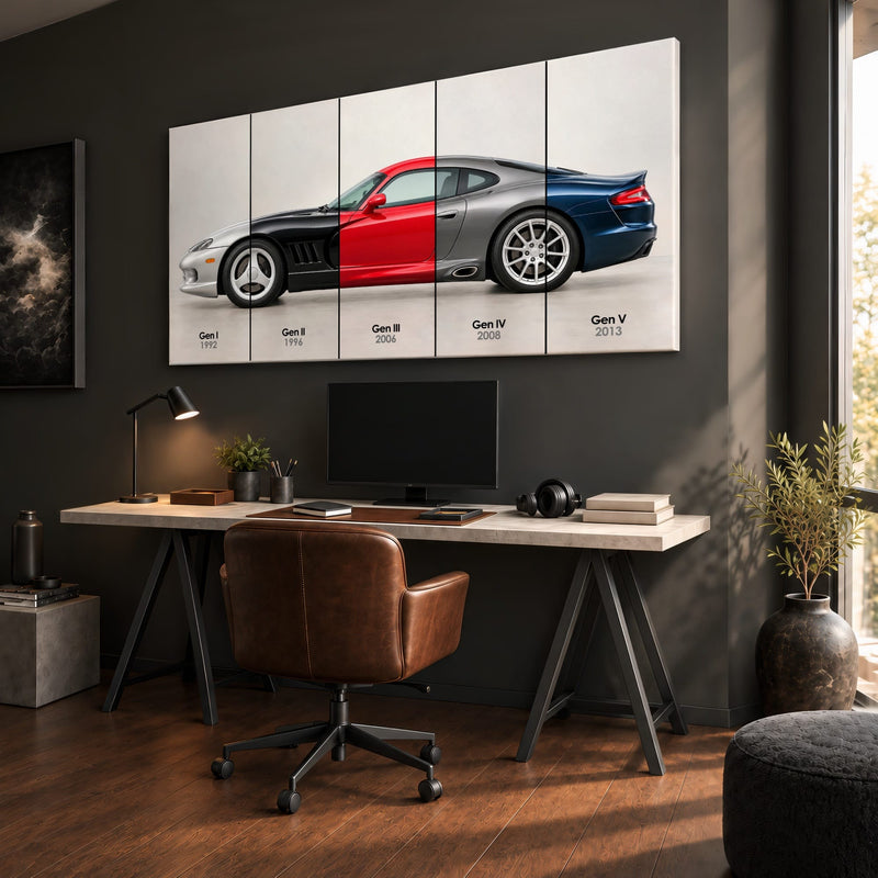 Dodge Viper Evolution Poster & Canvas Wall Art | Caveson Cars