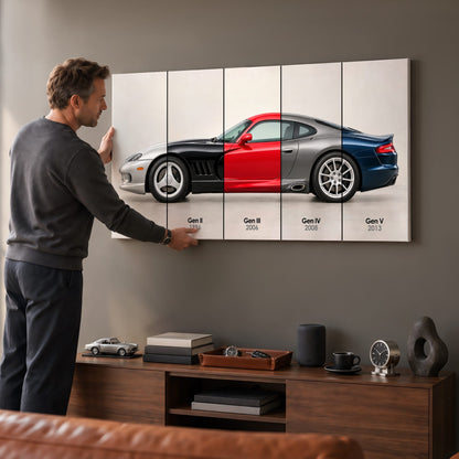 Dodge Viper Evolution Poster & Canvas Wall Art | Caveson Cars