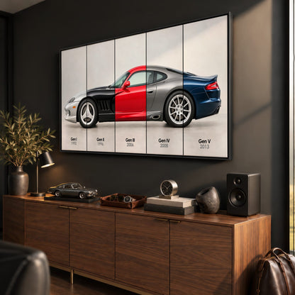 Dodge Viper Evolution Poster & Canvas Wall Art | Caveson Cars