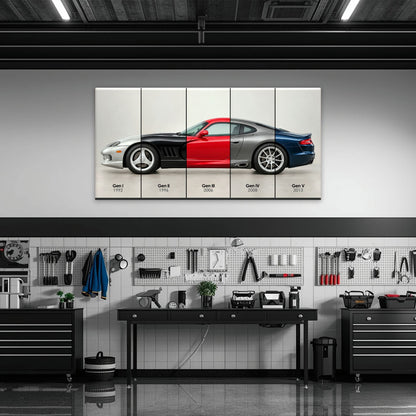 Dodge Viper Evolution Poster & Canvas Wall Art | Caveson Cars