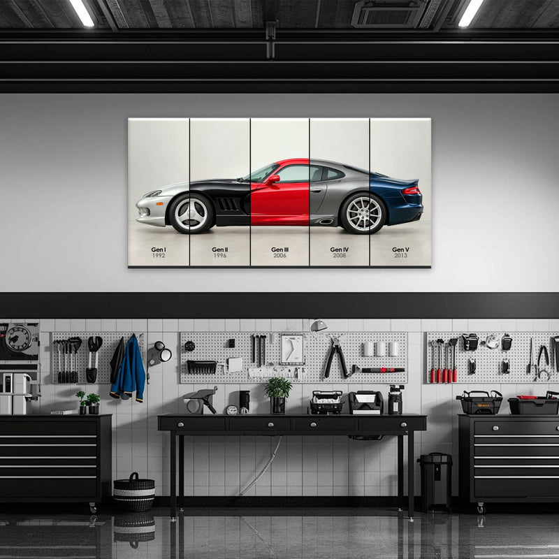 Dodge Viper Evolution Poster & Canvas Wall Art | Caveson Cars
