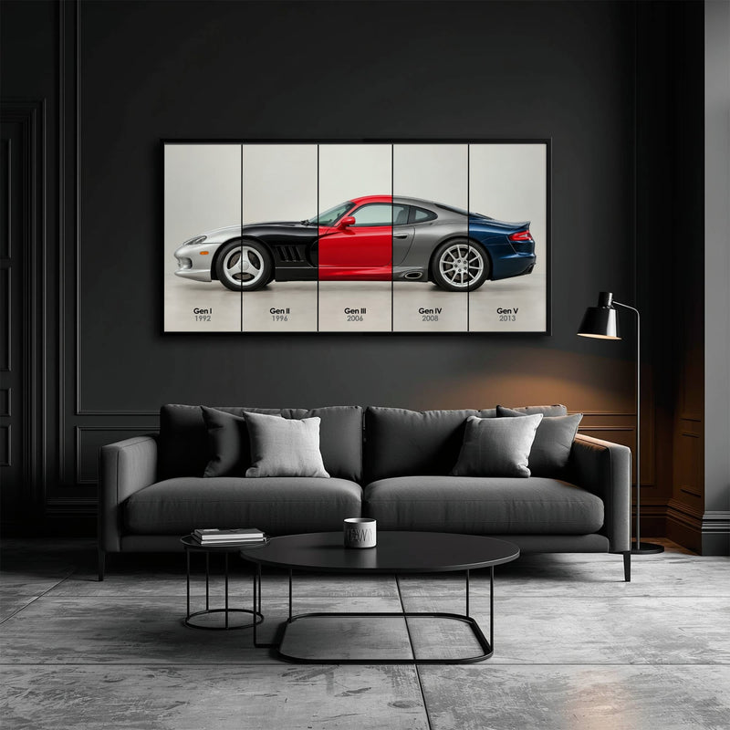 Dodge Viper Evolution Poster & Canvas Wall Art | Caveson Cars