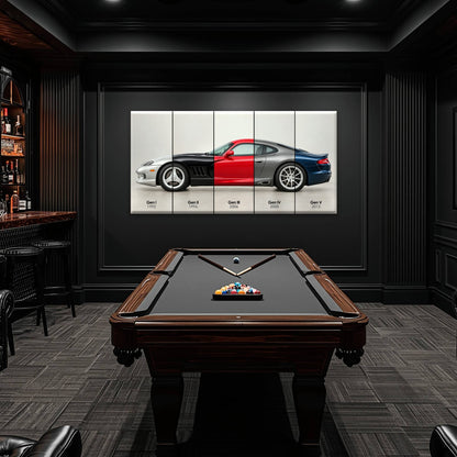 Dodge Viper Evolution Poster & Canvas Wall Art | Caveson Cars