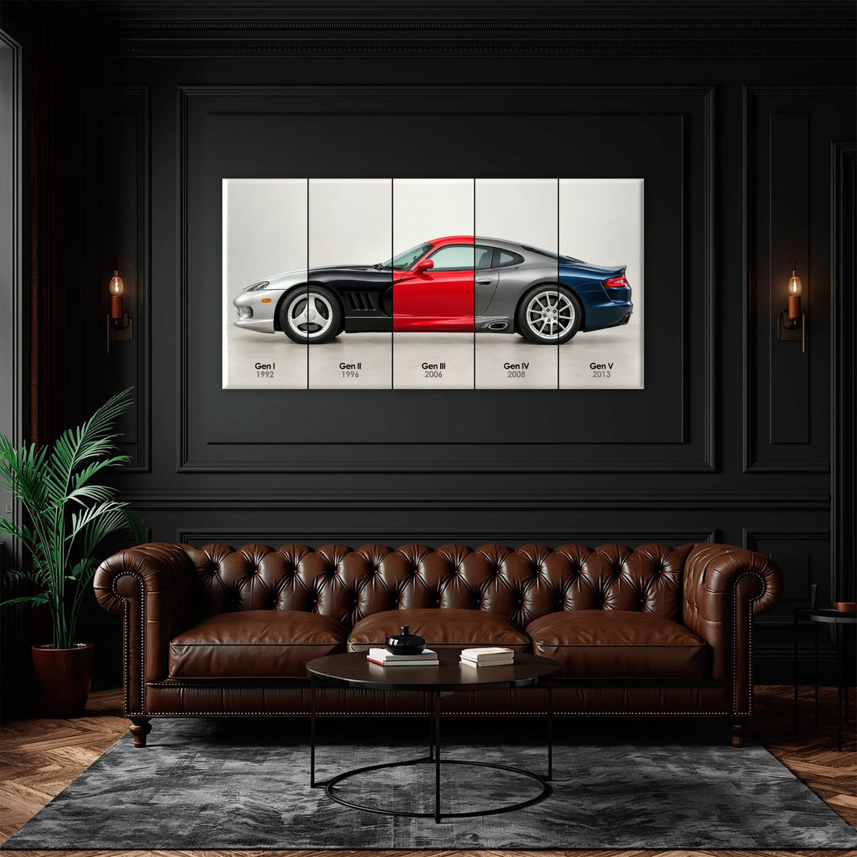 Dodge Viper Evolution Poster & Canvas Wall Art | Caveson Cars