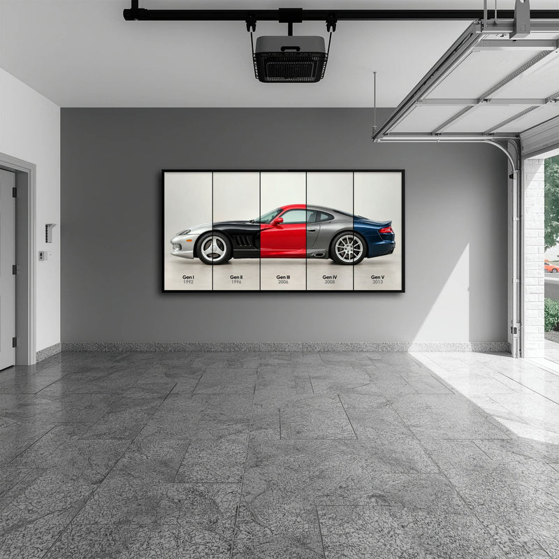 Dodge Viper Evolution Poster & Canvas Wall Art | Caveson Cars