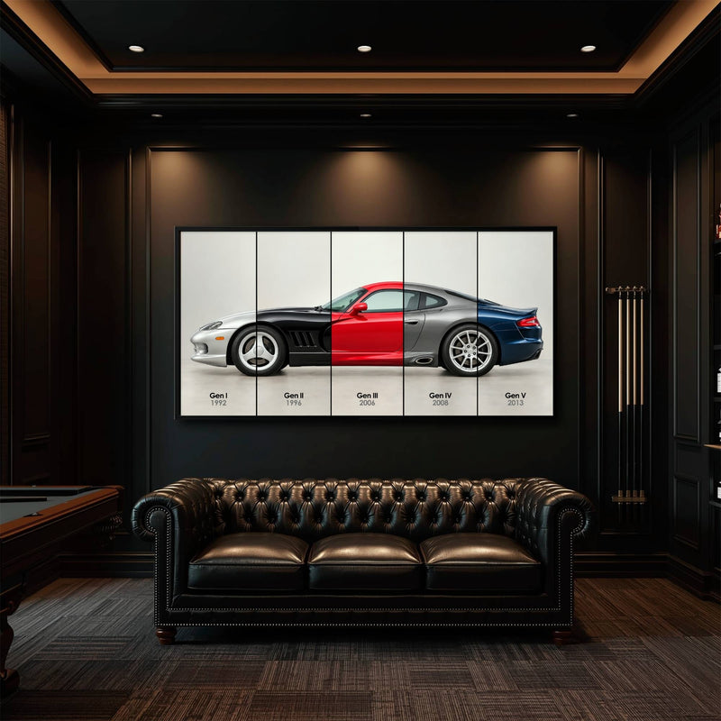 Dodge Viper Evolution Poster & Canvas Wall Art | Caveson Cars