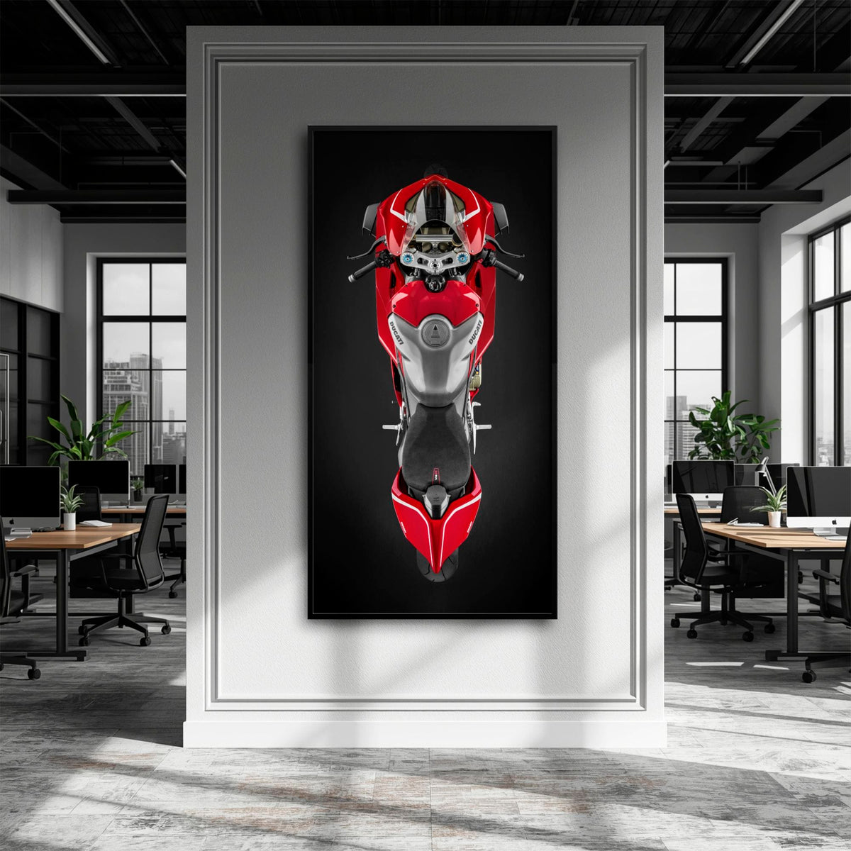 Ducati Panigale V4 R Wall Art – Red Superbike Canvas Print Motorcycle