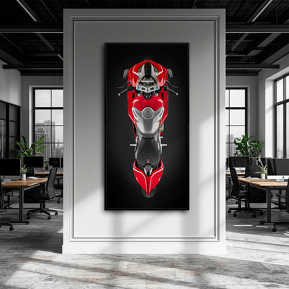 Ducati Panigale V4 R Wall Art – Red Superbike Canvas Print Motorcycle