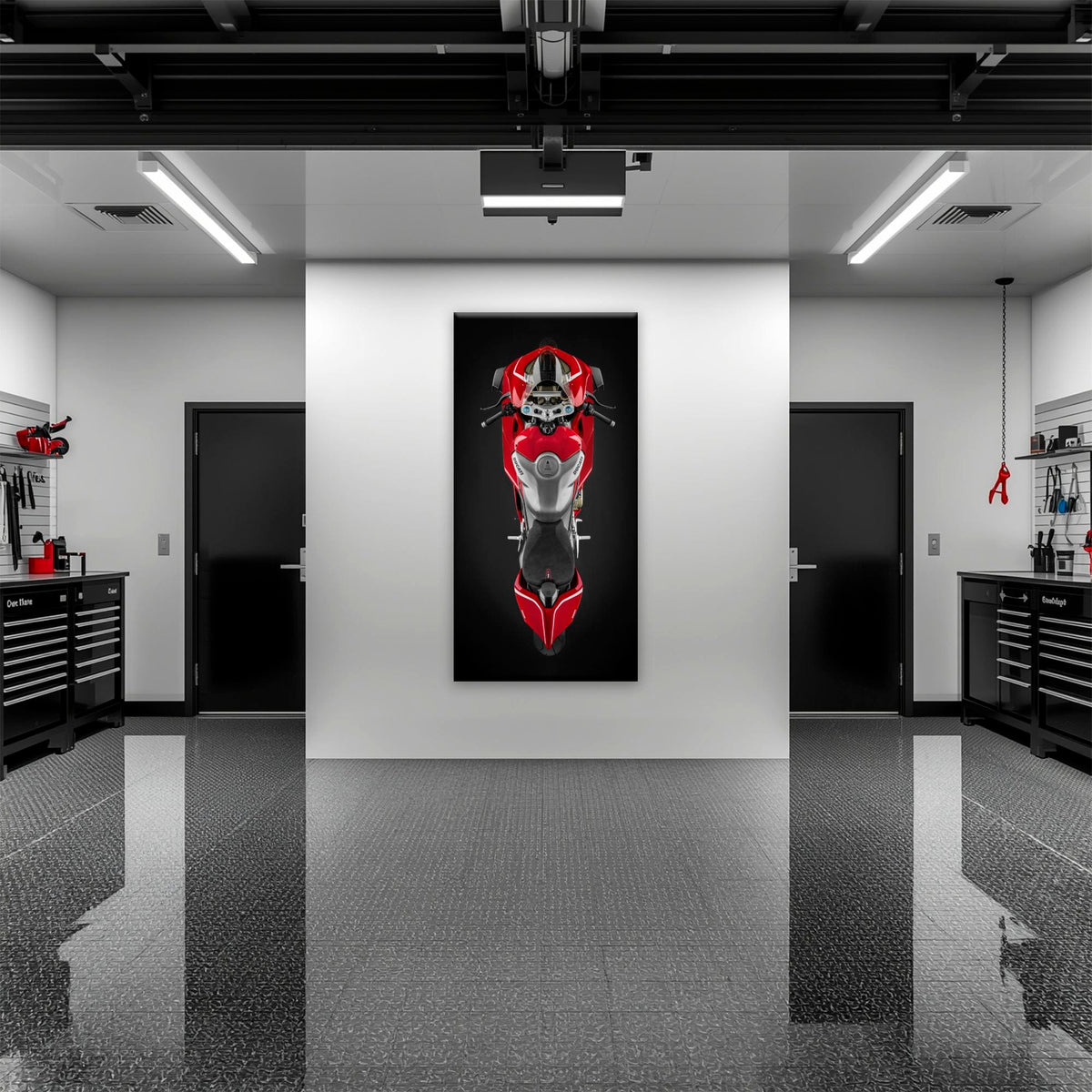Ducati Panigale V4 R Wall Art – Red Superbike Canvas Print Motorcycle