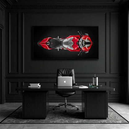 Ducati Panigale V4 R Wall Art – Red Superbike Canvas Print Motorcycle