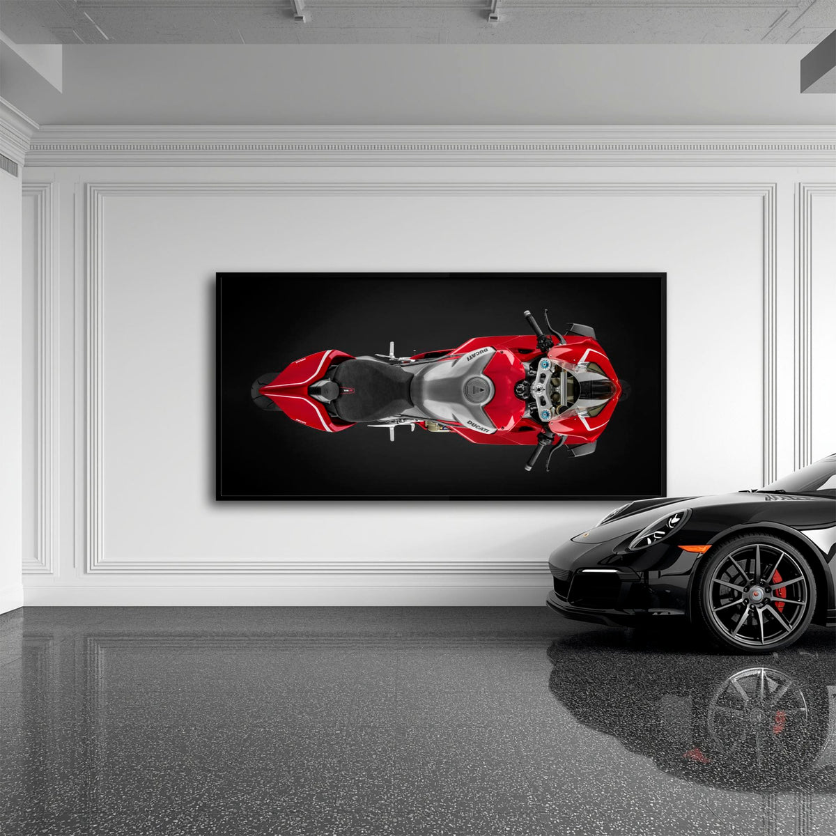 Ducati Panigale V4 R Wall Art – Red Superbike Canvas Print Motorcycle