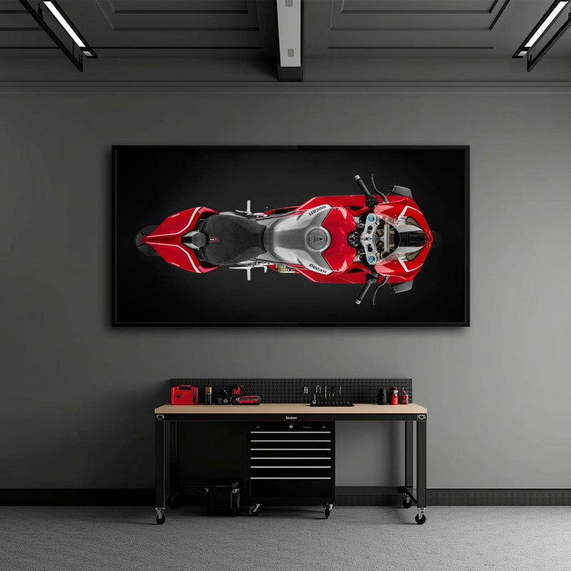 Ducati Panigale V4 R Wall Art – Red Superbike Canvas Print Motorcycle