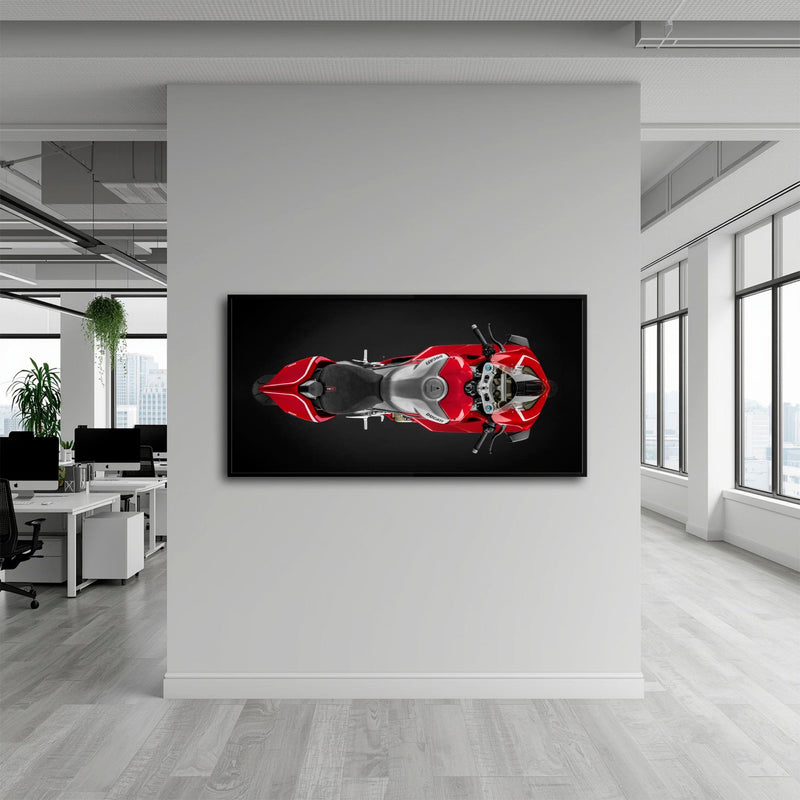 Ducati Panigale V4 R Wall Art – Red Superbike Canvas Print Motorcycle