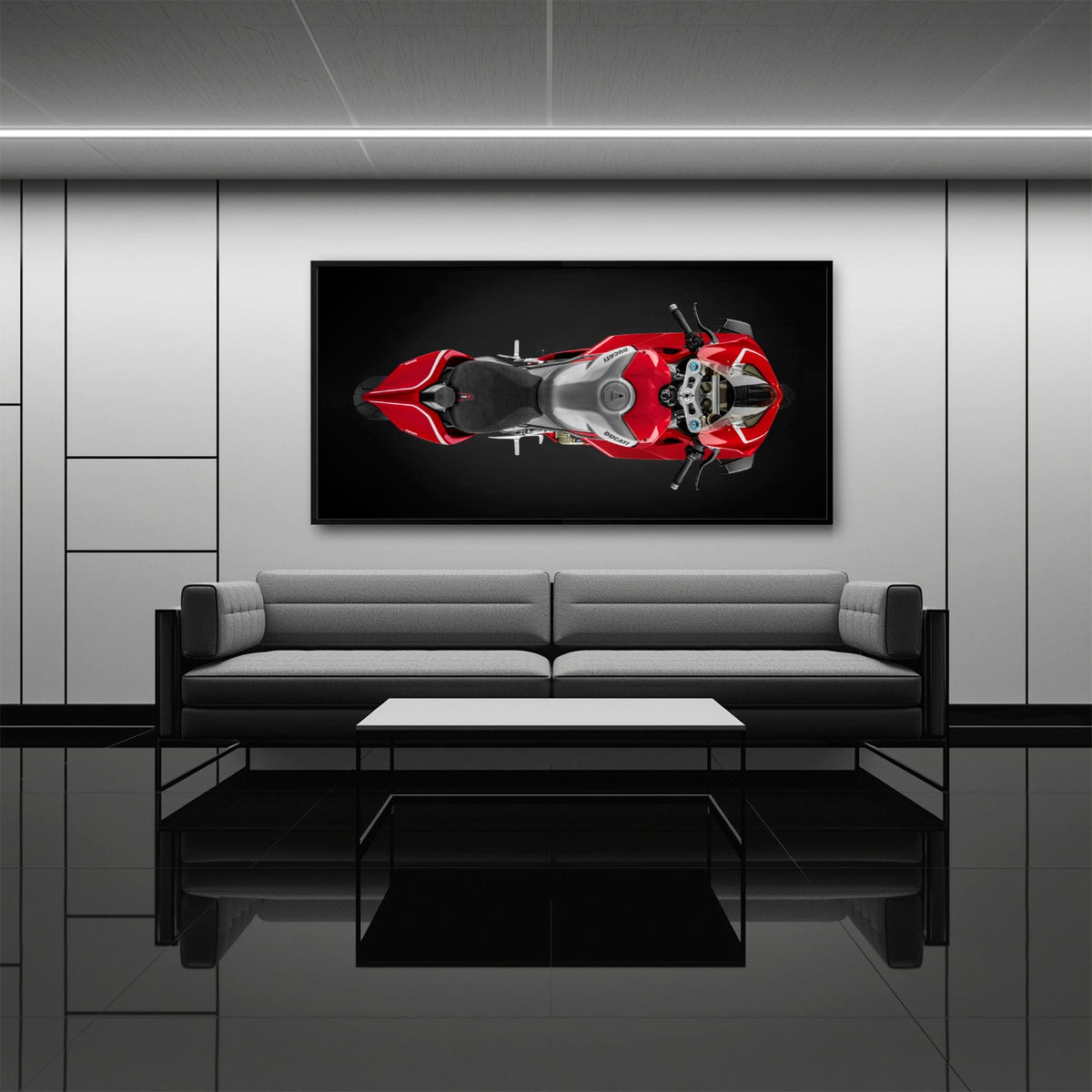 Ducati Panigale V4 R Wall Art – Red Superbike Canvas Print Motorcycle