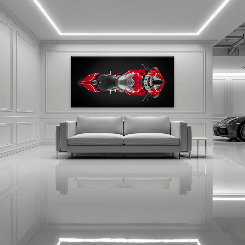 Ducati Panigale V4 R Wall Art – Red Superbike Canvas Print Motorcycle