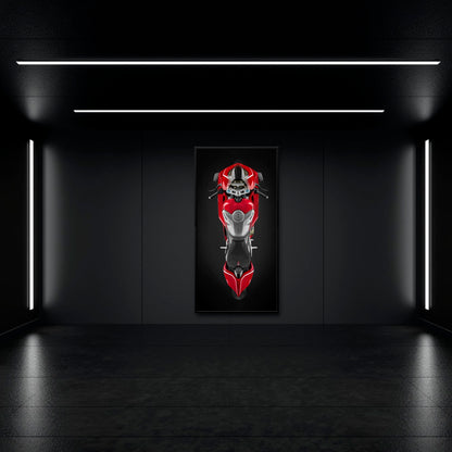 Ducati Panigale V4 R Wall Art – Red Superbike Canvas Print Motorcycle